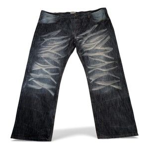 Halifax‎ Men's Relaxed Blue Jeans - Waist 50 (Big & Tall)